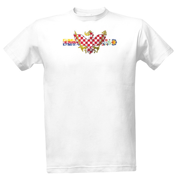 Tričko s potiskem Moravská orlice s ornamenty